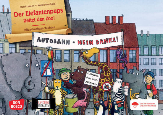 Der Elefantenpups – Rettet den Zoo! Kamishibai Bildkartenset