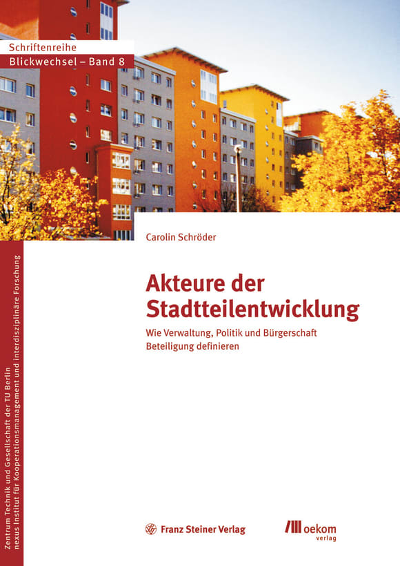 Cover: Akteure der Stadtteilentwicklung