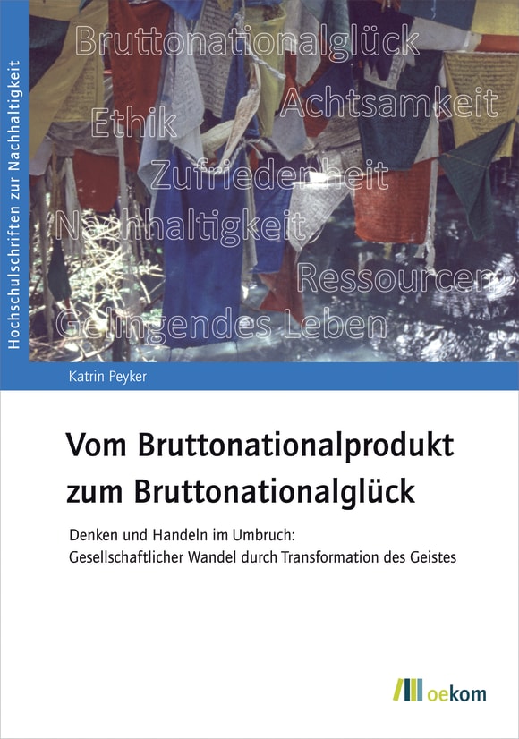 Cover: Vom Bruttonationalprodukt zum Bruttonationalglück