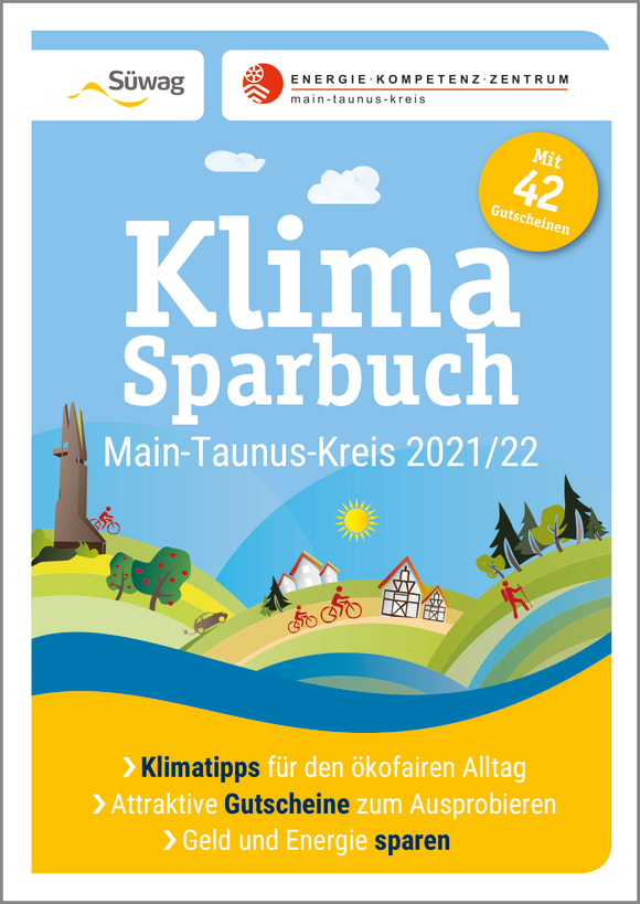 Cover: Klimasparbuch Main-Taunus-Kreis 2021/22