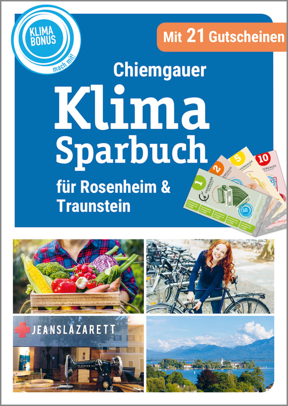 Cover: Klimabonus Klimasparbuch Ausgabe Chiemgau