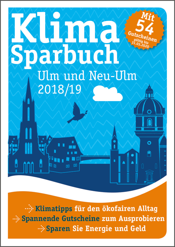 Cover: Klimasparbuch Ulm und Neu-Ulm 2018/19