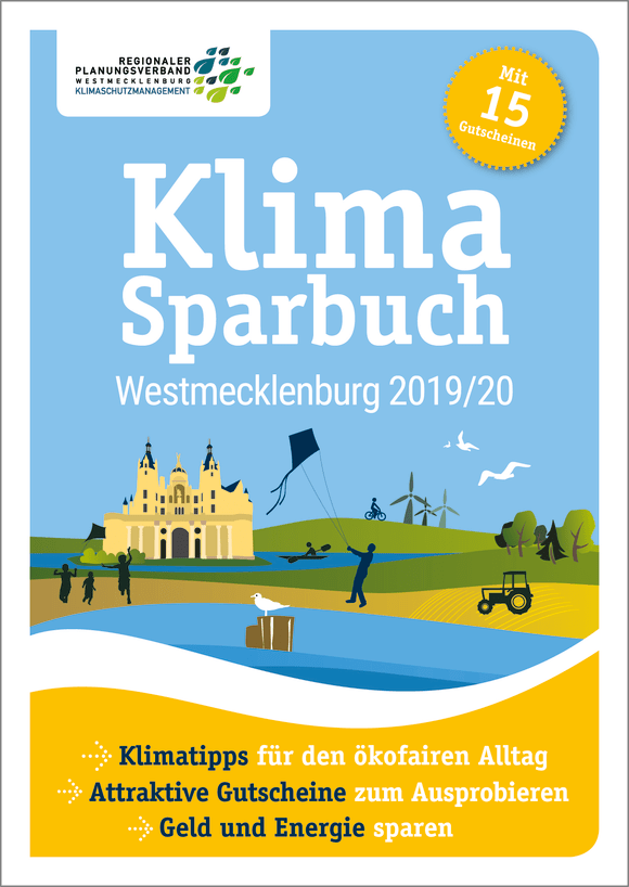 Cover: Klimasparbuch Westmecklenburg 2019/20