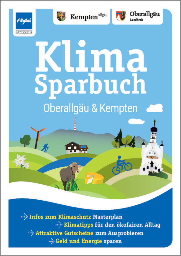 Cover: Klimasparbuch Oberallgäu und Kempten