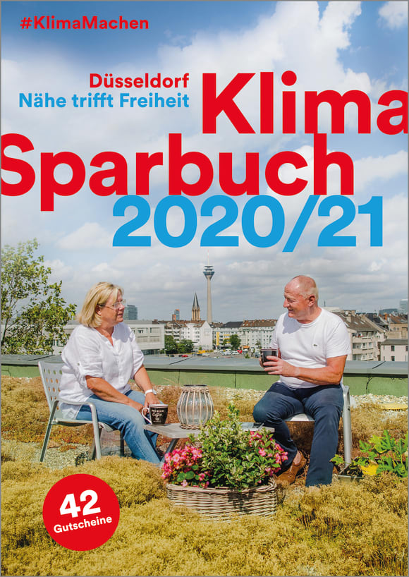 Cover: Klimasparbuch Düsseldorf 2020/21