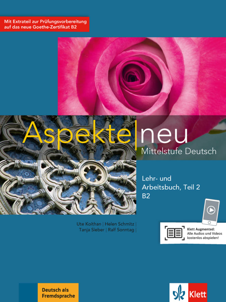 Aspekte neu B2: Lehr- und Arbeitsbuch mit Audio-CD, Teil 2 | Klett