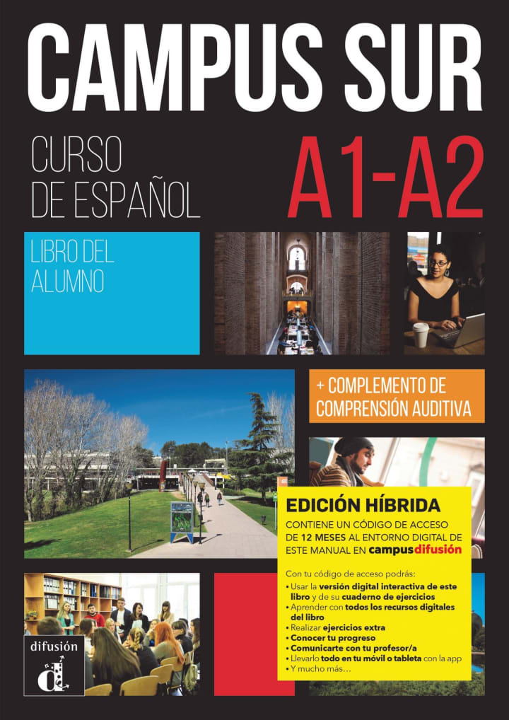 Campus Sur A1–A2 – Edición híbrida: Libro del alumno y cuaderno de