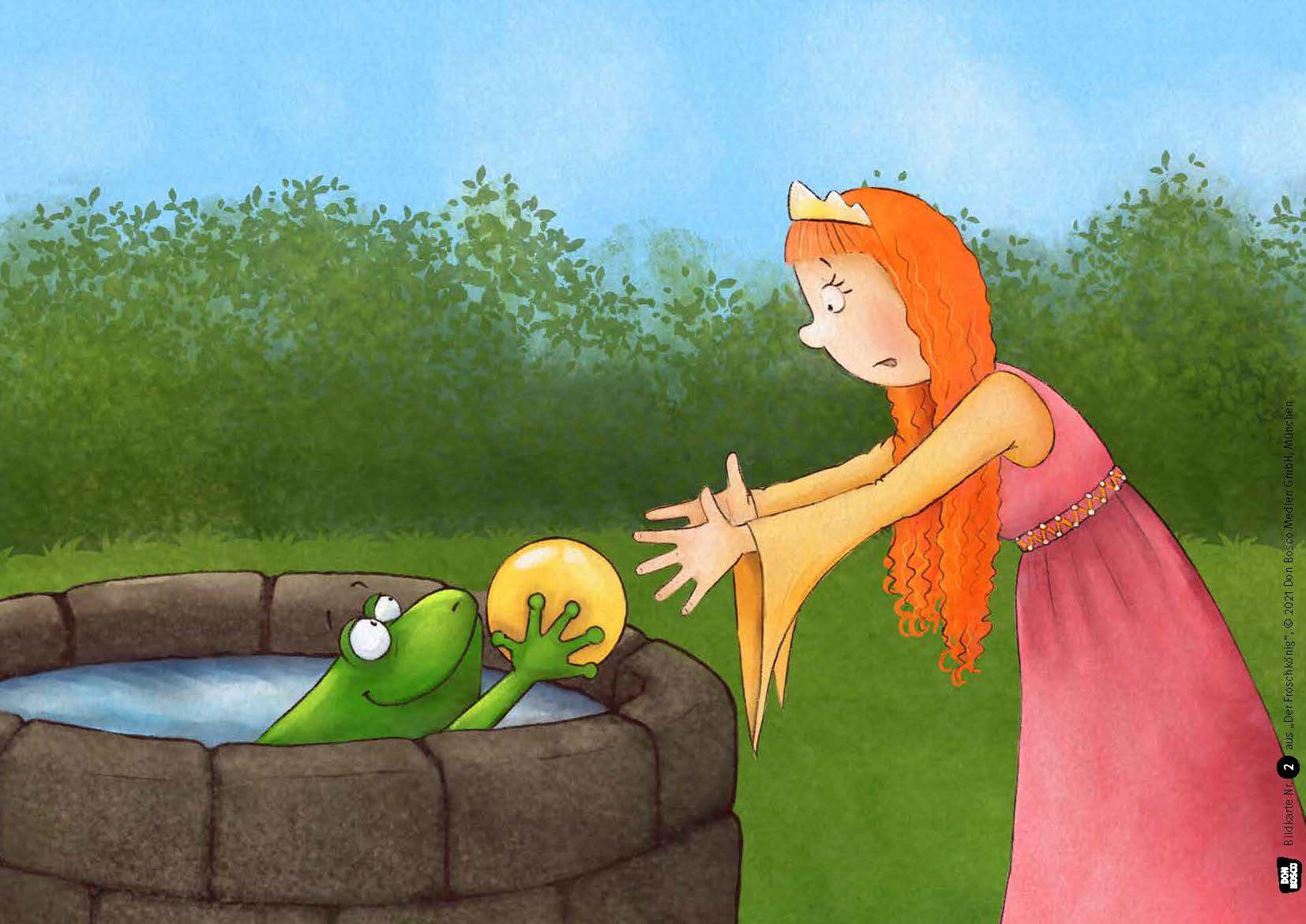 Der Froschkönig. Kamishibai Bildkartenset: Märchen für Kinder von 1-3 |  Offizieller Shop des Don Bosco Verlags