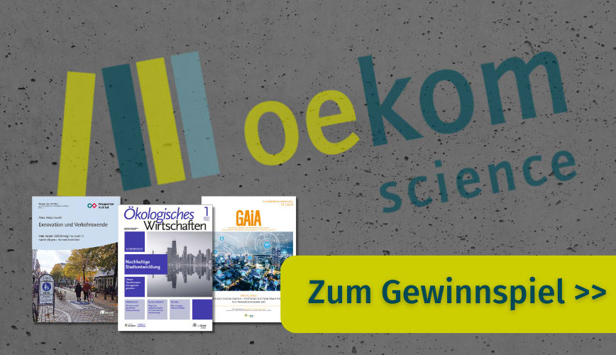 oekom verlag | Alles zu Ökologie und Nachhaltigkeit