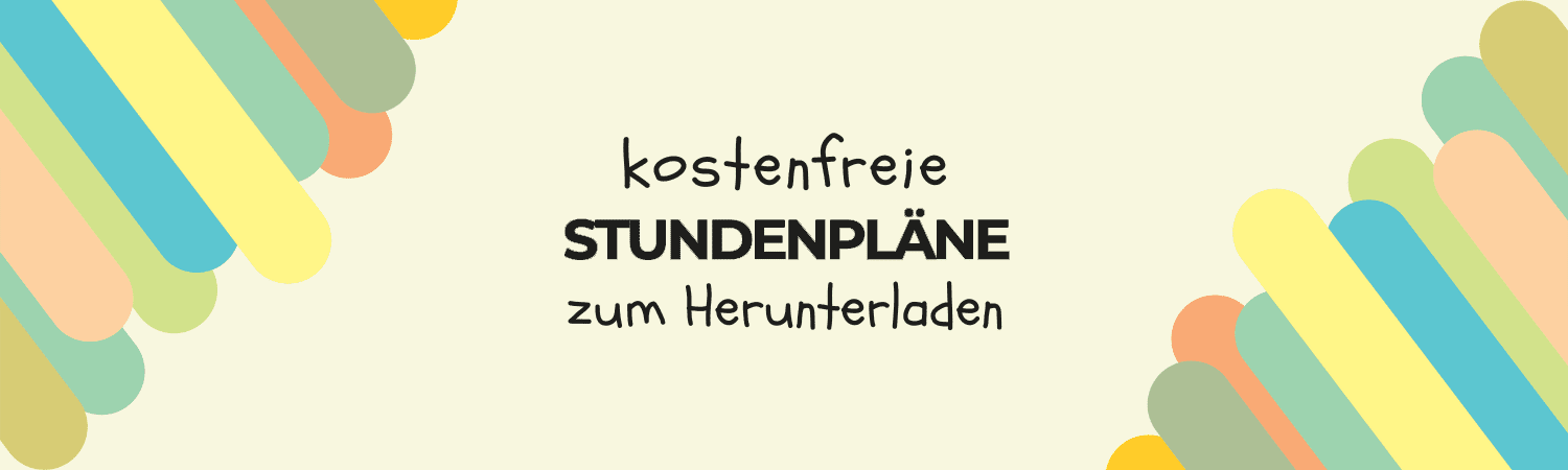 Kostenfreie Stundenpläne von C.C.Buchner zum Herunterladen | © canva.com