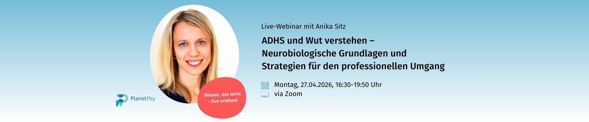 Webinar „ADHS und Wut verstehen“ auf PlanetPsy