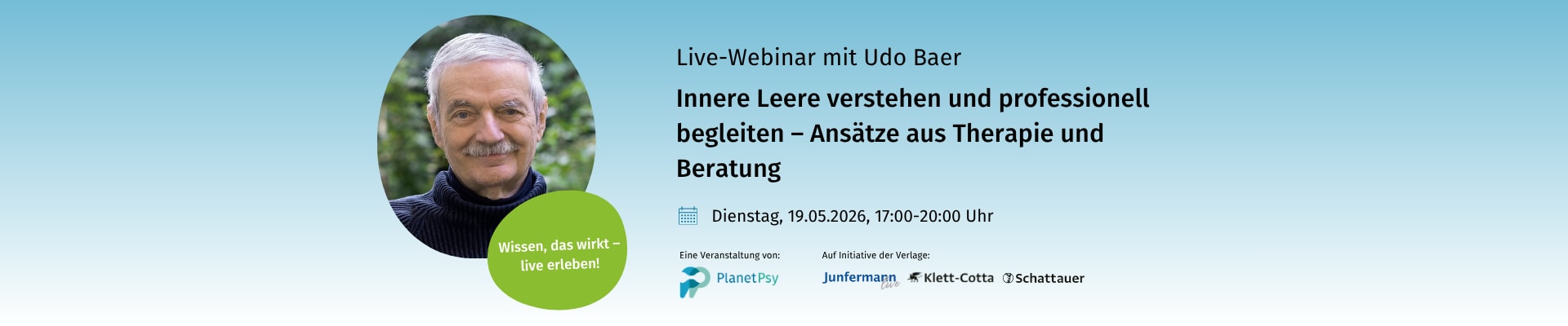 Webinar „Innere Leere verstehen und professionell begleiten“ auf PlanetPsy