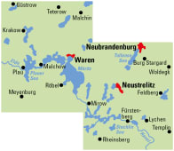 Radkarte, Fahrradkarte, Regionalkarte, ADFC, Mecklenburgische Seenplatte, Güstrow, Teterow, Malchin, Krakow, Waren, Plau, Plauer See, Müritz, Neubrandenburg, Tollensesee, Neustrelitz, Mirow, Fürstenberg, Rheinsberg, Stechlin See, Havel, Elde