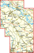 Radkarte, Fahrradkarte, Kreisradwandekarte, Kleve, Emmerich, Rees, Goch, Xanten, Weenze, Kevelaer, Geldern, Kamp-Lintfort, Straelen, Venlo, Kempen, Krefeld