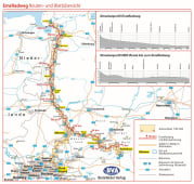 Radkarte, Fahrradkarte, Spiralo, ADFC, Ems, Senne, Bielefeld, Paderborn, Münsterland, Emsland, Ostfriesland, Emden, Rheine, Haren, Münster, Lingen, Meppen, Papenburg, Leer