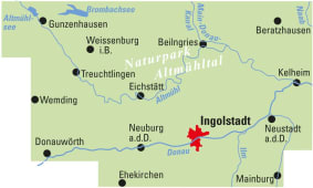 Radkarte, Fahrradkarte, Regionalkarte, ADFC, Altmühltal, Ingolstadt, Gunzenhausen, Weissenburg, Beilngries, Treuchtlingen, Eichstätt, Kelheim, Neuburg, Neustadt, Altmühlsee, Brombachsee, Donau, Ilm