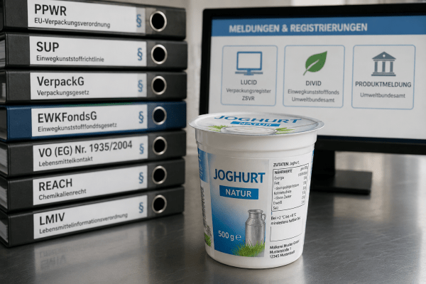 Der regulierte Joghurtbecher