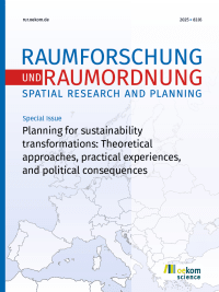 Cover für Raumforschung und Raumordnung
