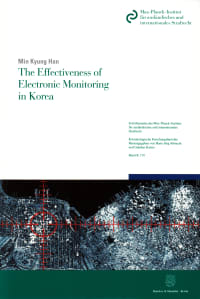 Cover The Effectiveness of Electronic Monitoring in Korea