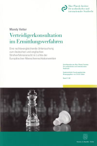 Cover Verteidigerkonsultation im Ermittlungsverfahren