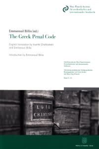 Cover The Greek Penal Code