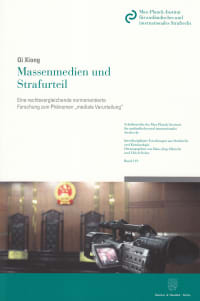 Cover Massenmedien und Strafurteil