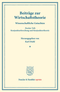 Cover Beiträge zur Wirtschaftstheorie