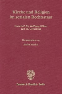 Cover Kirche und Religion im sozialen Rechtsstaat