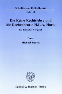 Cover Die Reine Rechtslehre und die Rechtstheorie H. L. A. Harts