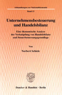 Cover Unternehmensbesteuerung und Handelsbilanz