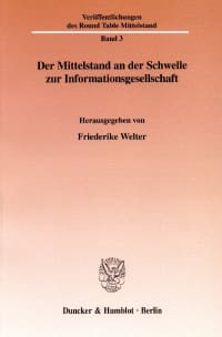 Cover Der Mittelstand an der Schwelle zur Informationsgesellschaft