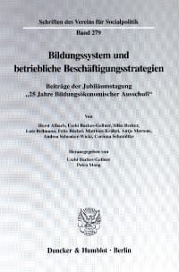 Cover Bildungssystem und betriebliche Beschäftigungsstrategien