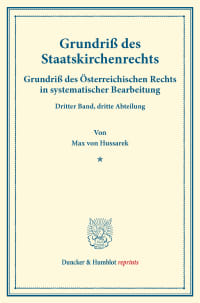 Cover Grundriß des Staatskirchenrechts