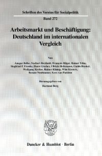 Cover Arbeitsmarkt und Beschäftigung: Deutschland im internationalen Vergleich