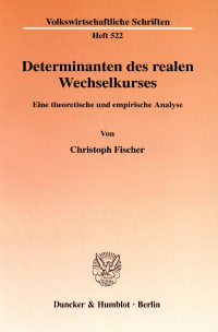 Cover Determinanten des realen Wechselkurses