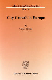 Cover City Growth in Europe