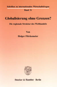 Cover Globalisierung ohne Grenzen?