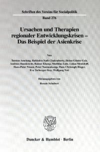 Cover Ursachen und Therapien regionaler Entwicklungskrisen -