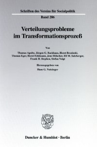 Cover Verteilungsprobleme im Transformationsprozeß