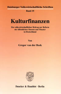 Cover Kulturfinanzen