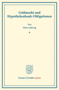 Cover Geldmarkt und Hypothekenbank-Obligationen