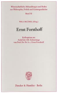 Cover Ernst Forsthoff