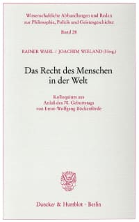 Cover Das Recht des Menschen in der Welt