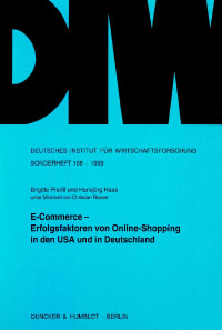 Cover E-Commerce - Erfolgsfaktoren von Online-Shopping in den USA und in Deutschland