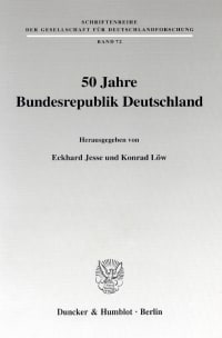 Cover 50 Jahre Bundesrepublik Deutschland