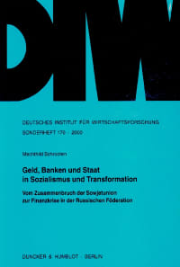 Cover Geld, Banken und Staat in Sozialismus und Transformation