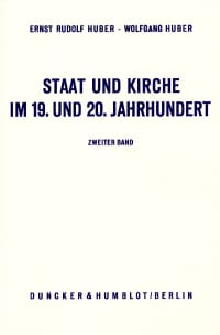 Cover Staat und Kirche im 19. und 20. Jahrhundert