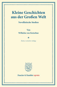 Cover Kleine Geschichten aus der Großen Welt