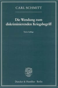 Cover Die Wendung zum diskriminierenden Kriegsbegriff