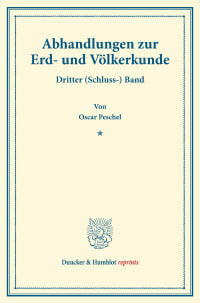 Cover Abhandlungen zur Erd- und Völkerkunde